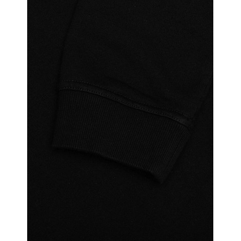 HOODED SWEATSHIRT LOGO RETURNED BLACK