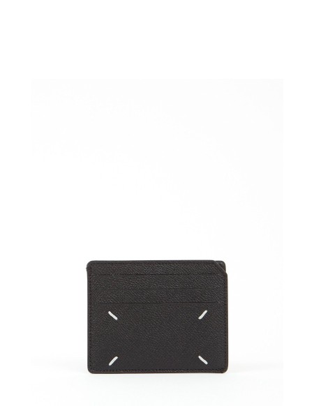 CARDHOLDER SMALL FOUR-STITCH BLACK