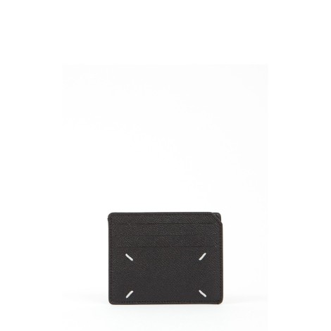 CARDHOLDER SMALL FOUR-STITCH BLACK