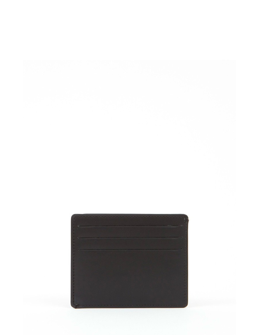 CARDHOLDER SMALL FOUR-STITCH BLACK