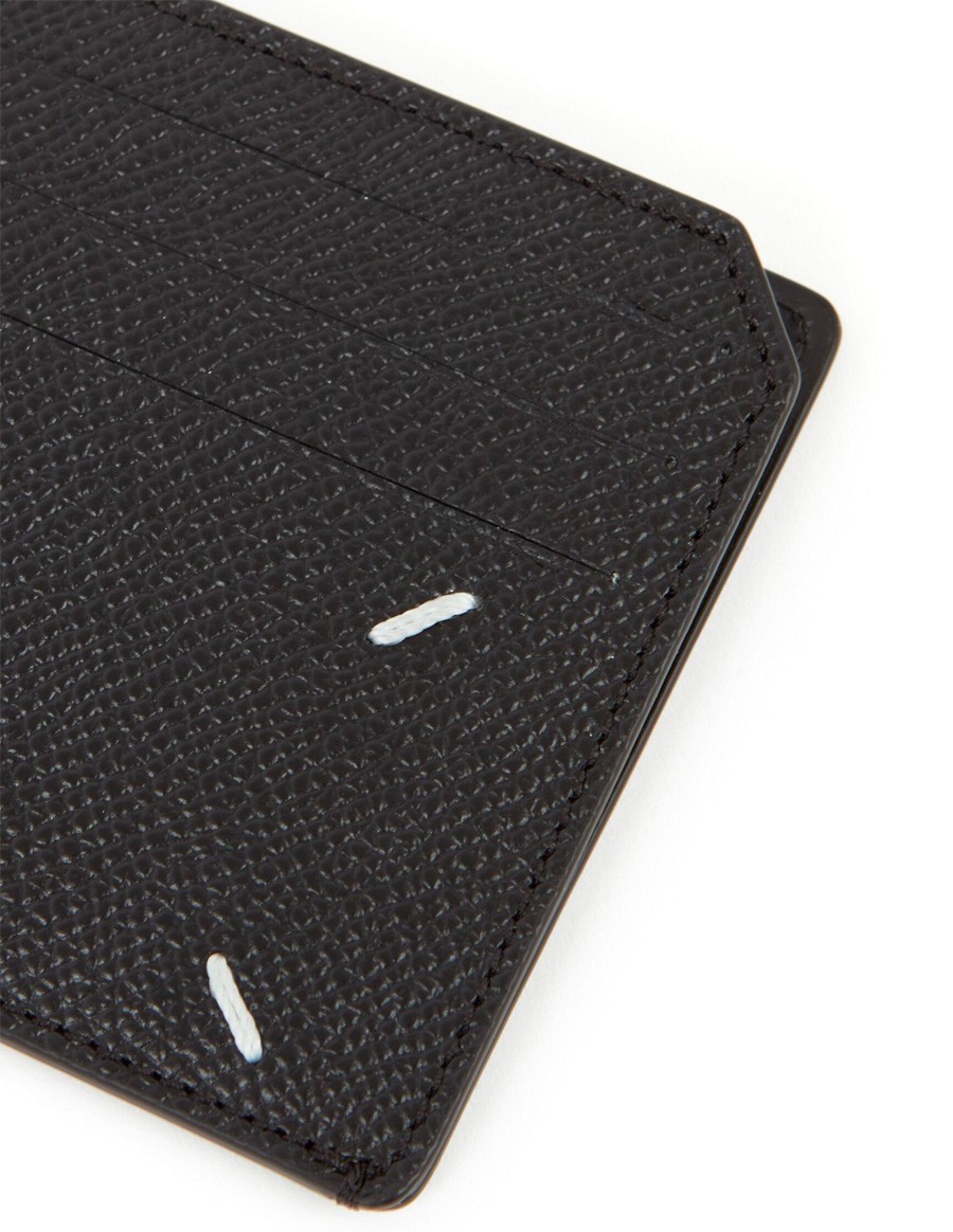 CARDHOLDER SMALL FOUR-STITCH BLACK