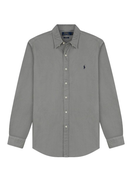 SHIRT OXFORD GARMENT DYED PERFECT GREY