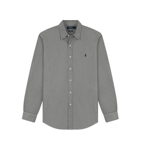 SHIRT OXFORD GARMENT DYED PERFECT GREY