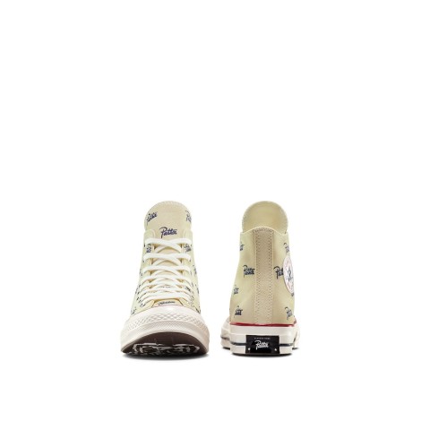 CHUCK 70 HI NATURAL IVORY INSIGNIA BLUE CREAM