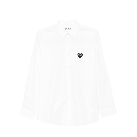 SHIRT BLACK SMALL HEART WHITE