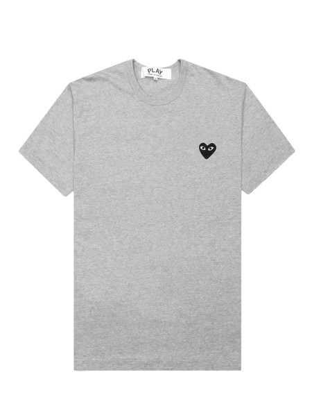 T-SHIRT BLACK HEART GREY