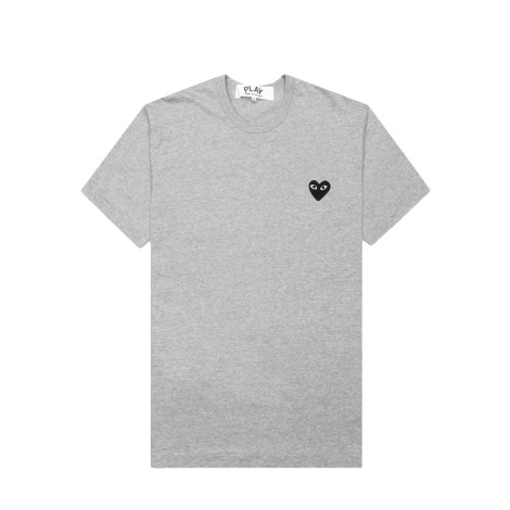 T-SHIRT BLACK HEART GREY