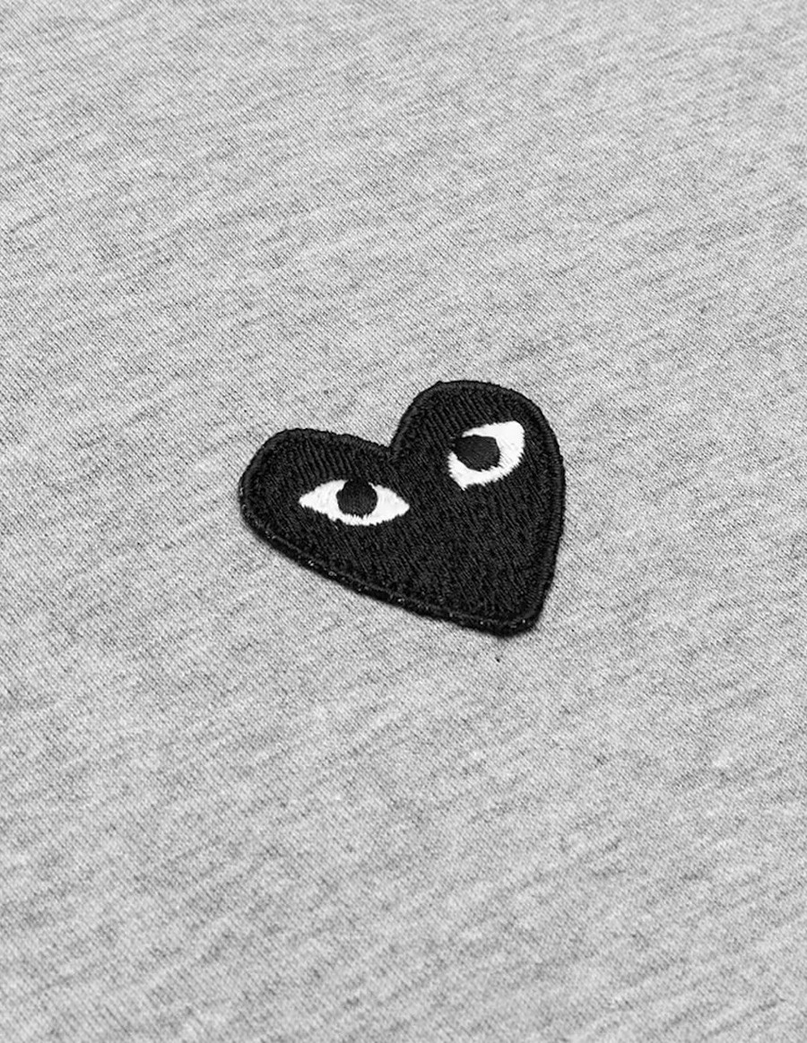 T-SHIRT BLACK HEART GREY