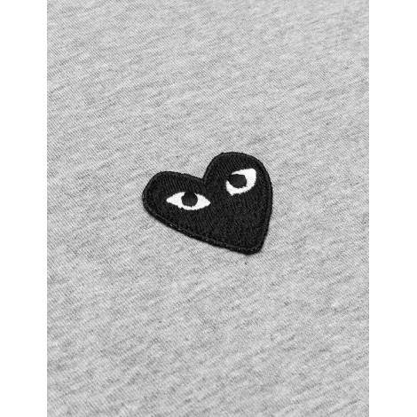 T-SHIRT BLACK HEART GREY