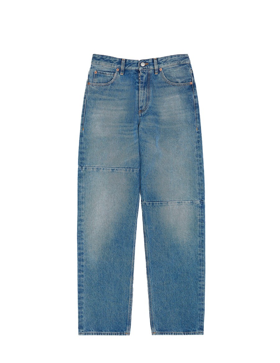 JEANS 5 POCKETS  FUSELE BLEU CLAIR