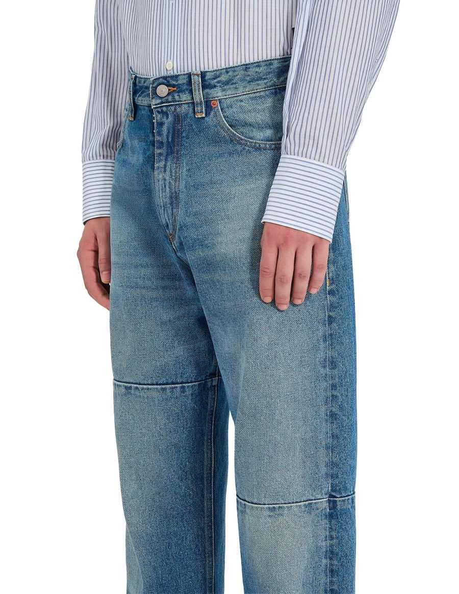 JEANS 5 POCKETS  FUSELE BLEU CLAIR