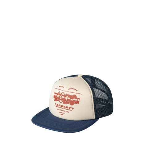 CAP TRUCKER RUNAWAY NATURAL BLUE