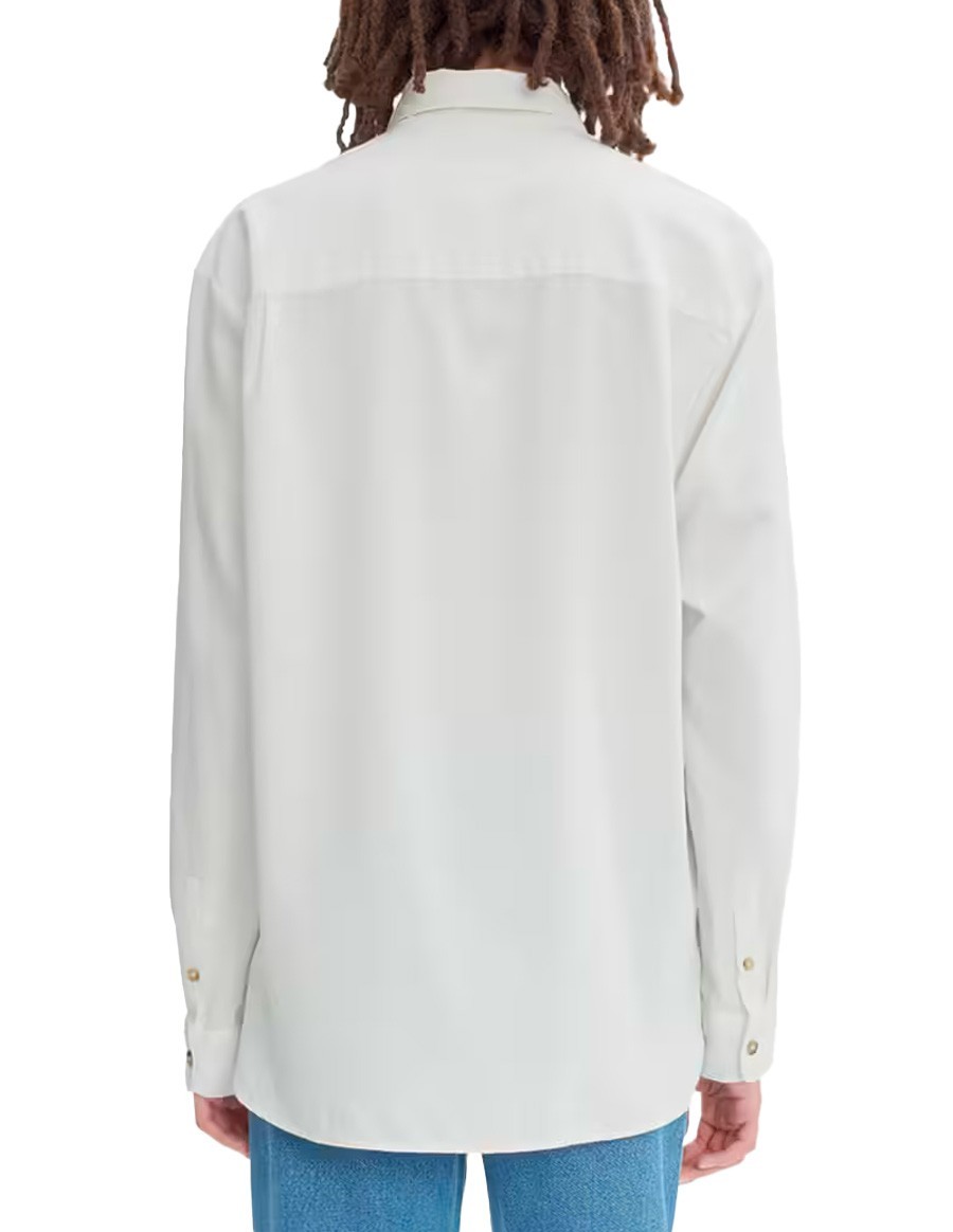 CHEMISE MATEO LOGO BLANC CASSE