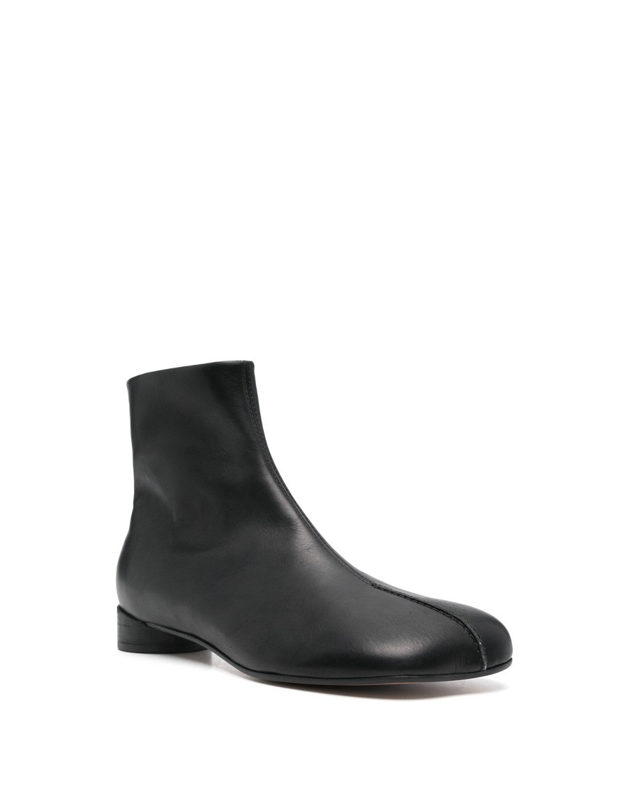 BOTTINES CUIR MM6 NOIR