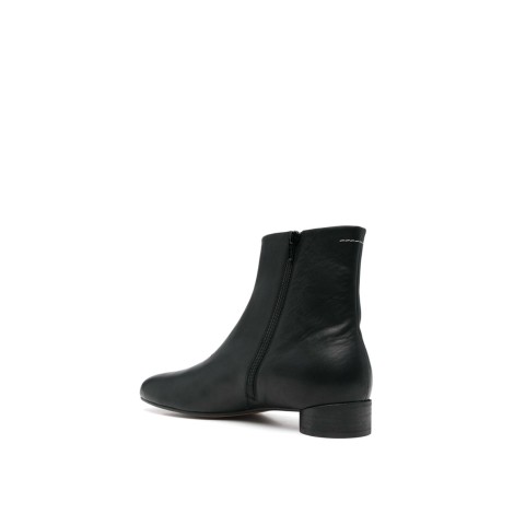 BOTTINES CUIR MM6 NOIR