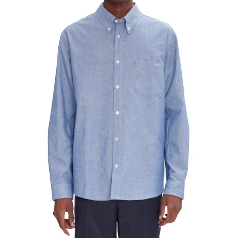 CHEMISE EDOUARD BRODEE INDIGO