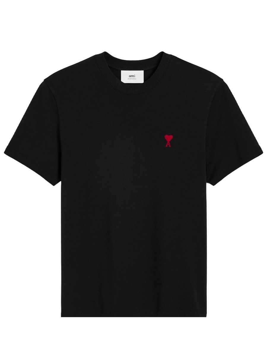 TSHIRT AMI DE COEUR ROUGE BLACK