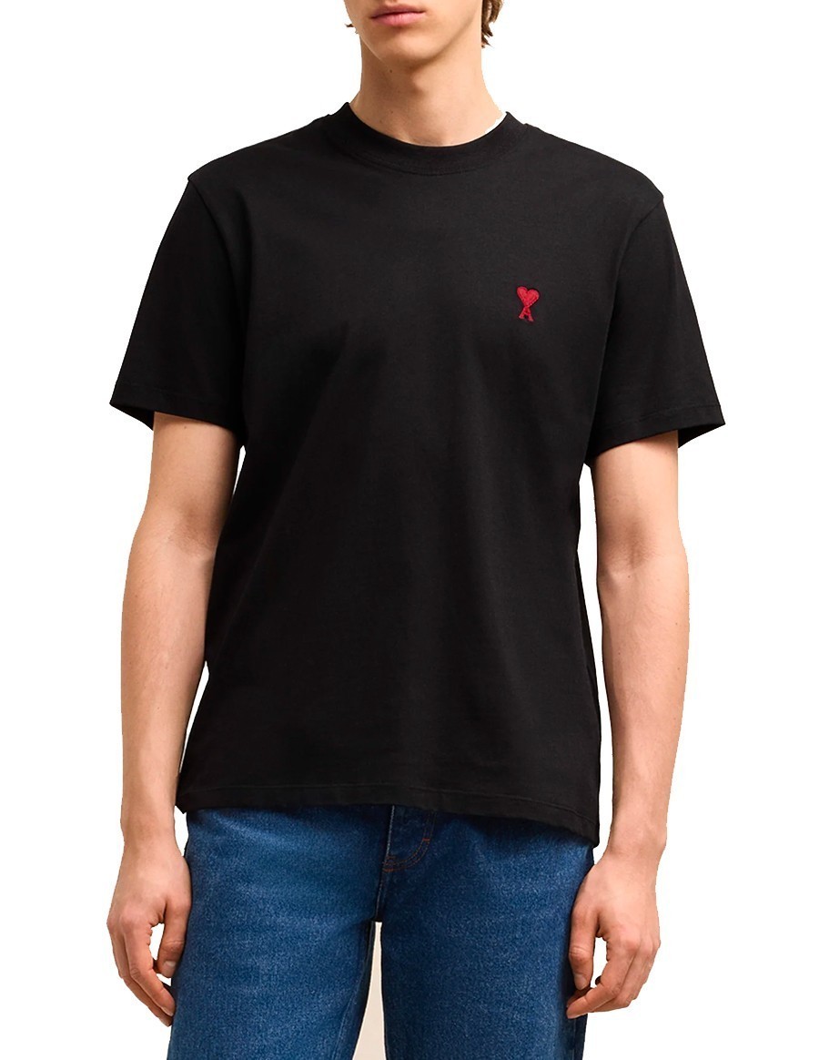 TSHIRT AMI DE COEUR ROUGE BLACK