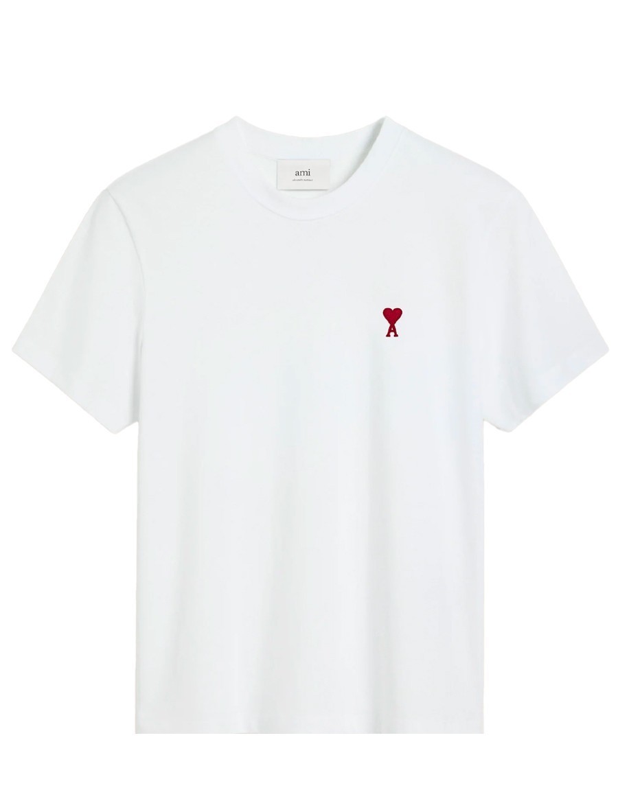 TSHIRT AMI DE COEUR ROUGE BLANC