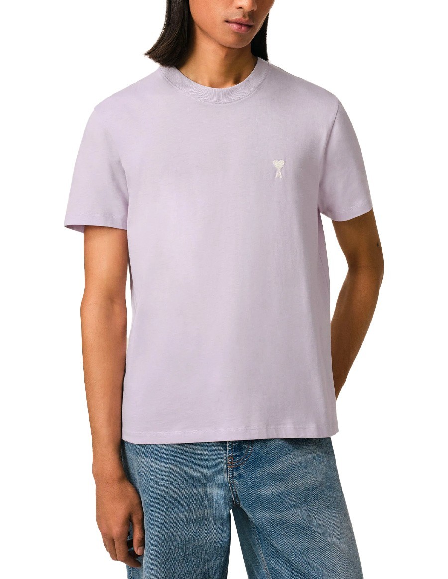 TSHIRT AMI DE COEUR ECRU LILAC