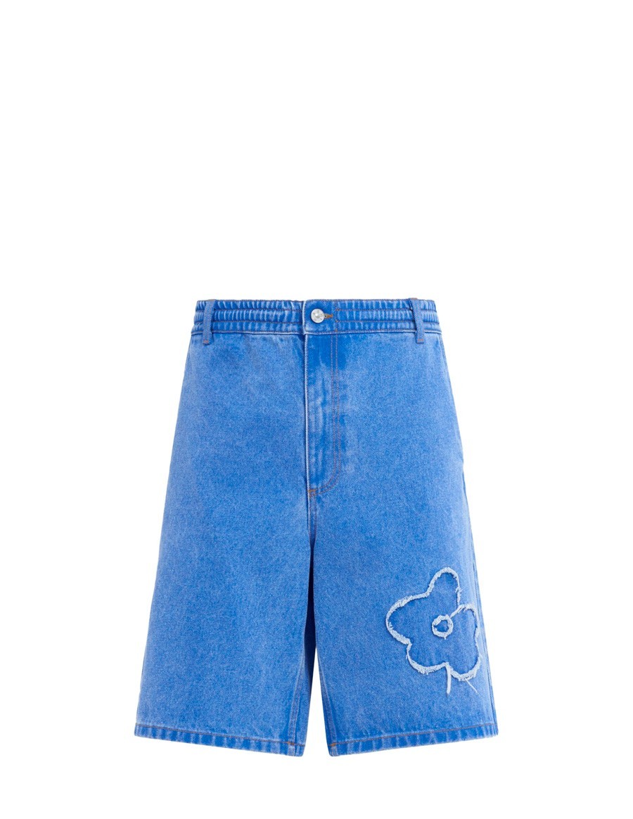 SHORT DILLIES PATCH LIGHT BLUE DENIM