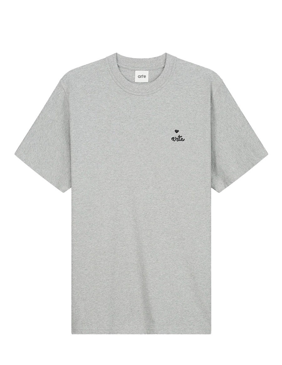 HEART LOGO T-SHIRT GREY