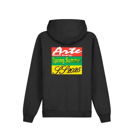 ENERGY PRINT HOODIE BLACK