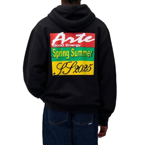 ENERGY PRINT HOODIE BLACK