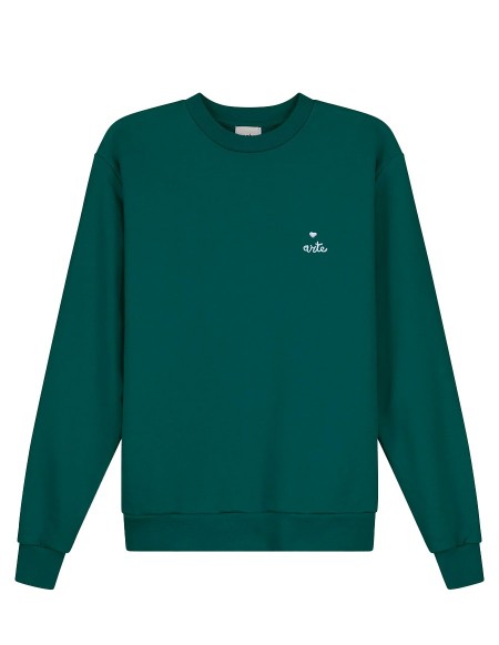 HEART CREWNECK GREEN