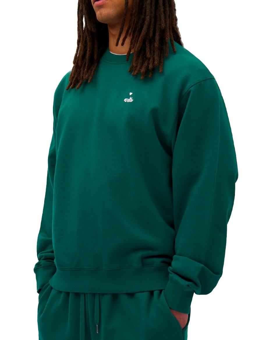 HEART CREWNECK GREEN