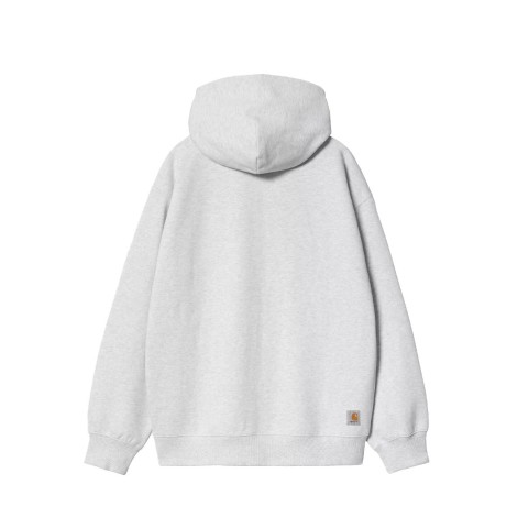 HOODED WIP SWEAT ASH HEATHER STONE WASHED