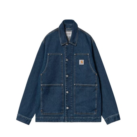 OG DOUBLE FRONT JACKET BLUE STONE WASHED