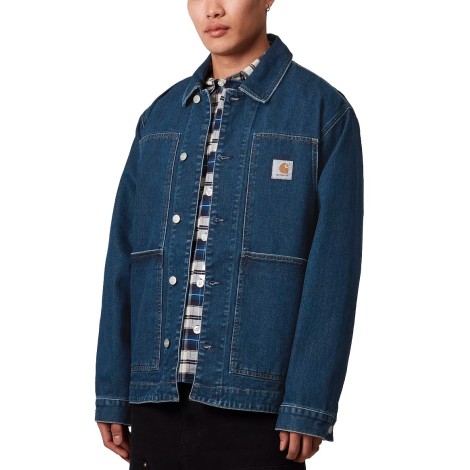 OG DOUBLE FRONT JACKET BLUE STONE WASHED