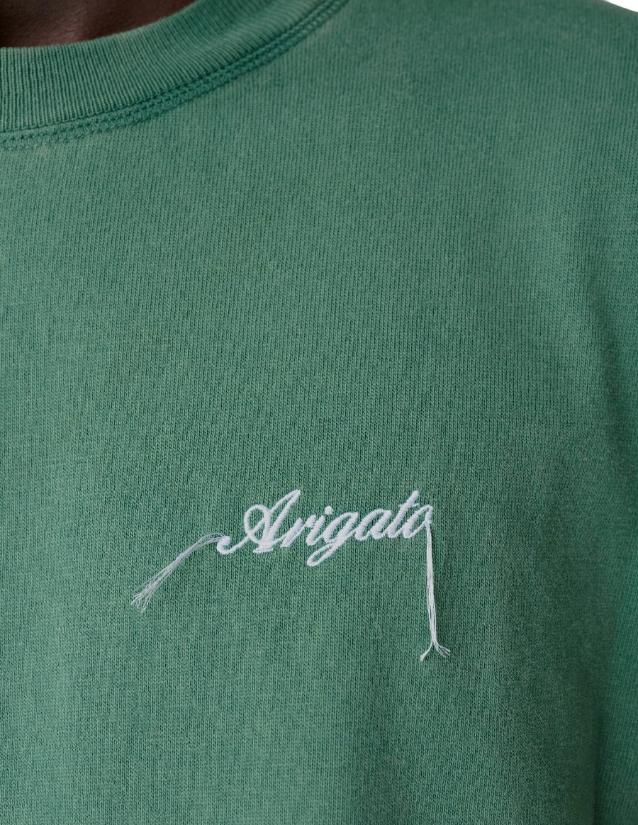 T-SHIRT HONOR WASHED GREEN