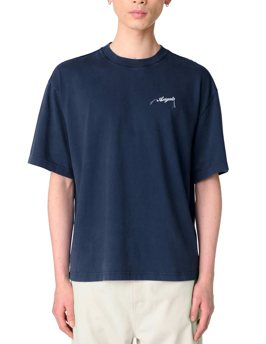 T-SHIRT HONOR WASHED NAVY