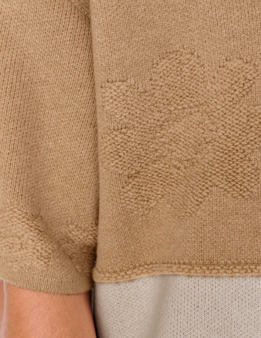 SHIRT PIER TEXTURED CAMEL BEIGE