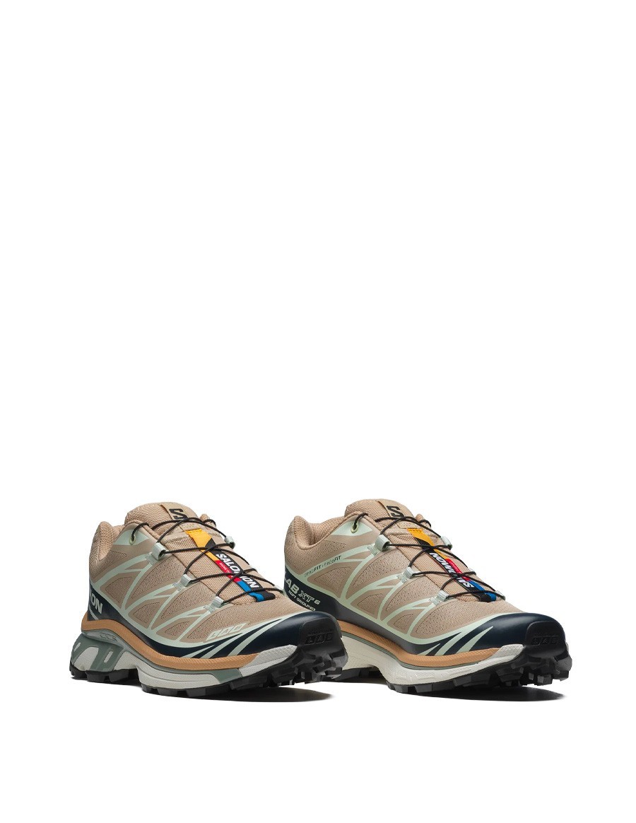 Salomon Xt-6 - Sneakers - Oxford tan/Carbon/Claqua