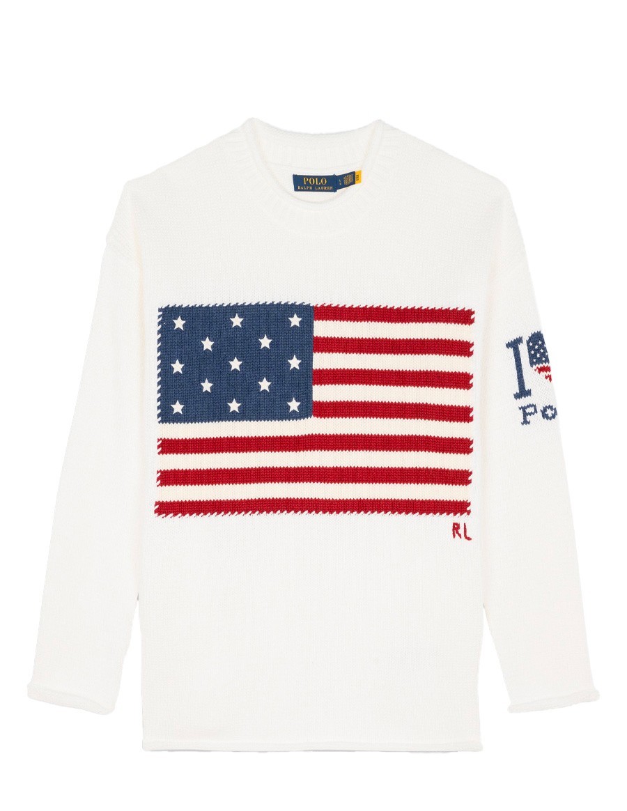 PULL EMBLEMATIQUE DRAPEAU WHITE