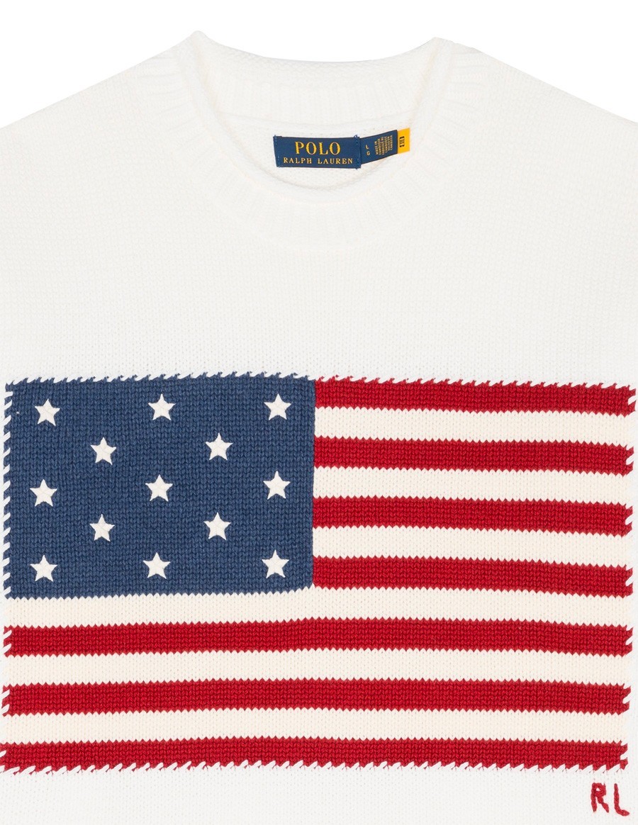 PULL EMBLEMATIQUE DRAPEAU WHITE