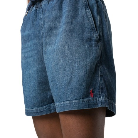 SHORT PREPSTER DENIM BLANE