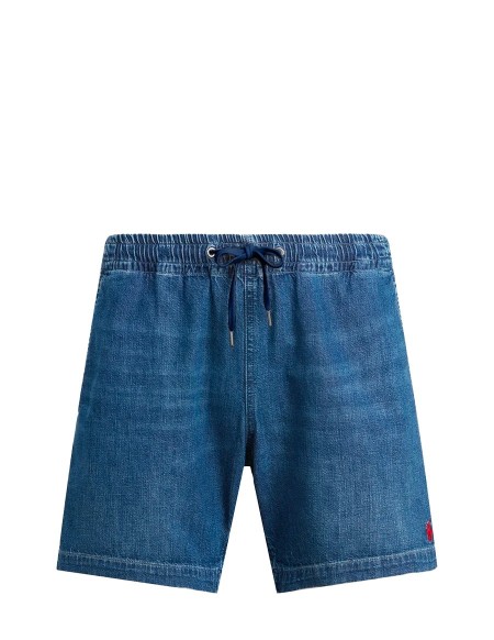 SHORT PREPSTER DENIM BLANE