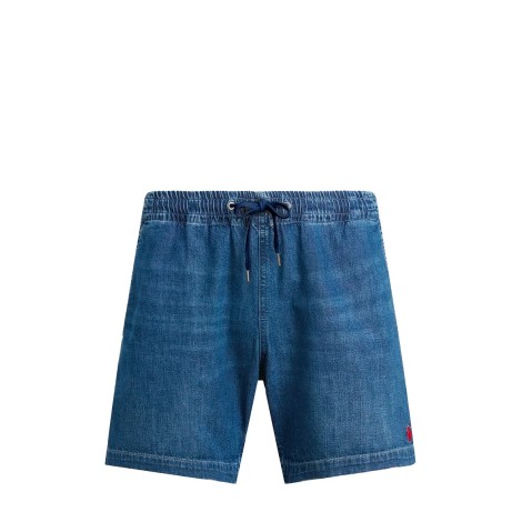 SHORT PREPSTER DENIM BLANE