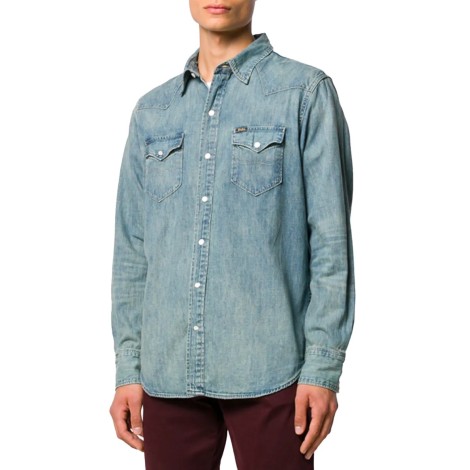 SHIRT SLUB WESTERN DENIM BLUE