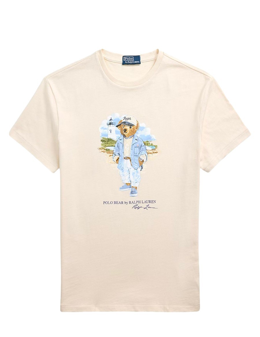 TSHIRT POLO BEAR BLEU OUTREM STUDIO NEVIS