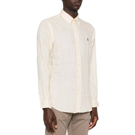 CHEMISE LIN FIT FULL CREAM