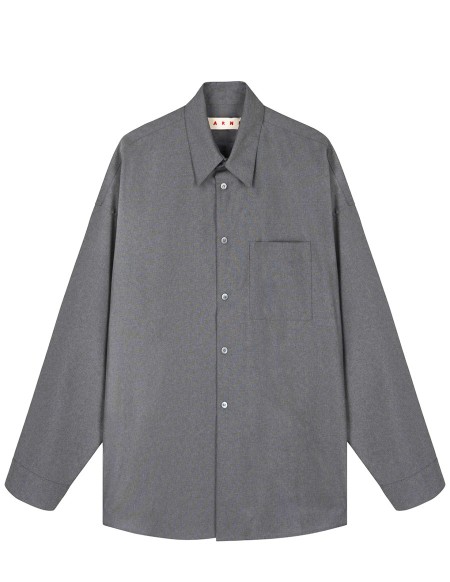 SHIRT TROPICAL WOOL GRAPHITE