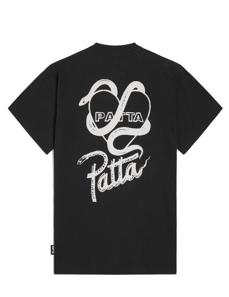 TSHIRT PATTA SNAKE HEART BLACK