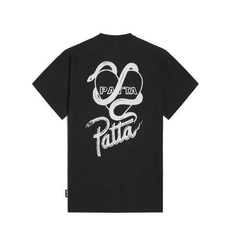 TSHIRT PATTA SNAKE HEART BLACK