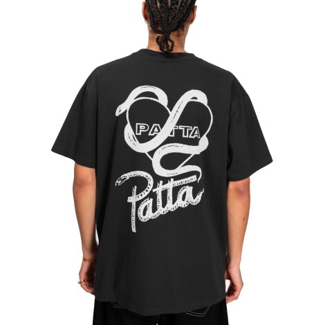 TSHIRT PATTA SNAKE HEART BLACK