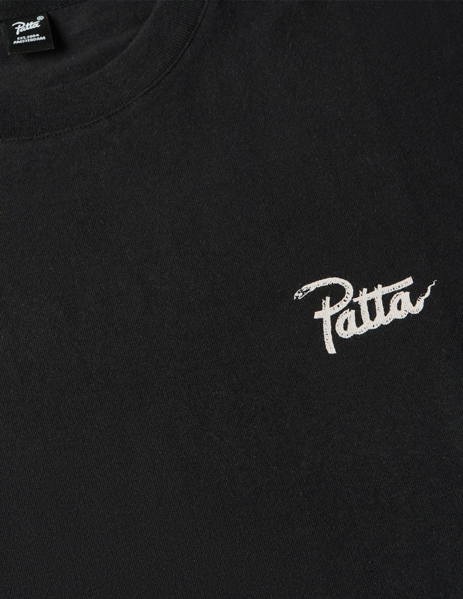 TSHIRT PATTA SNAKE HEART BLACK